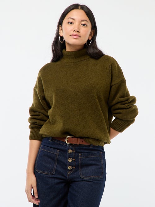 Pull doux avec fente bijou au dos - Kiabi