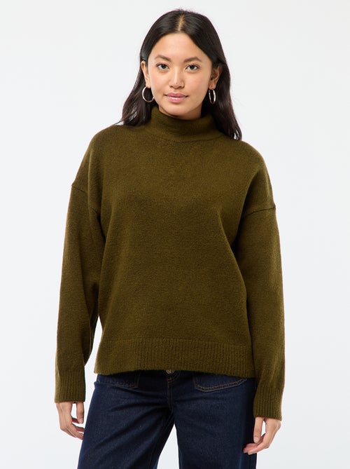 Pull doux avec fente bijou au dos - Kiabi