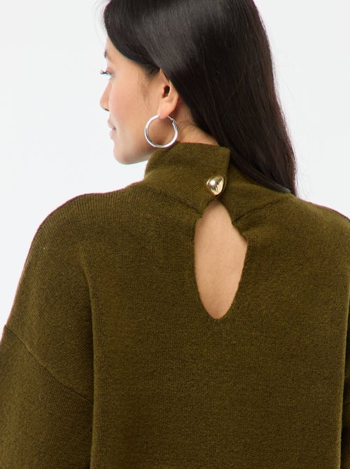 Pull doux avec fente bijou au dos - Kiabi