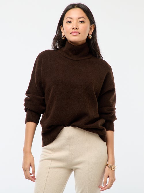 Pull doux avec fente bijou au dos - Kiabi