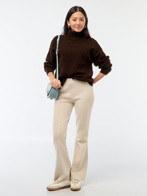 Pull doux avec fente bijou au dos - Kiabi