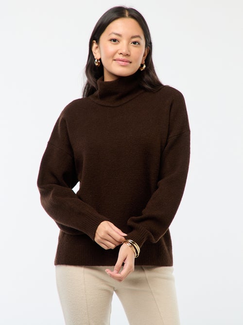 Pull doux avec fente bijou au dos - Kiabi