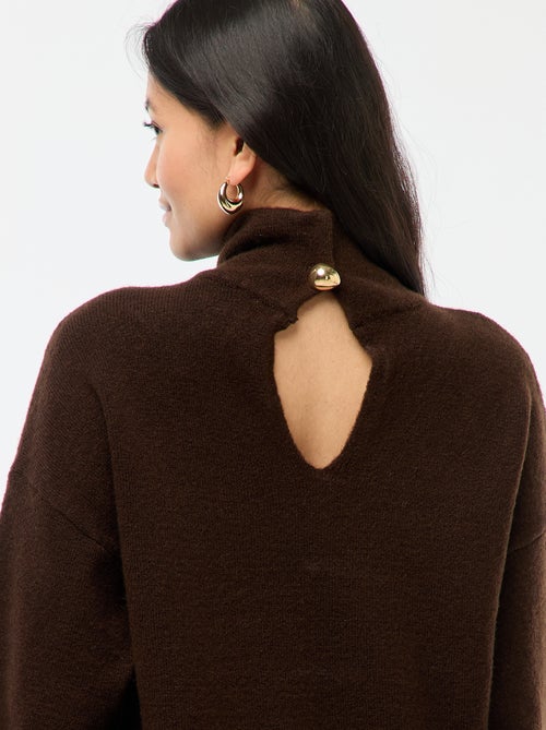 Pull doux avec fente bijou au dos - Kiabi