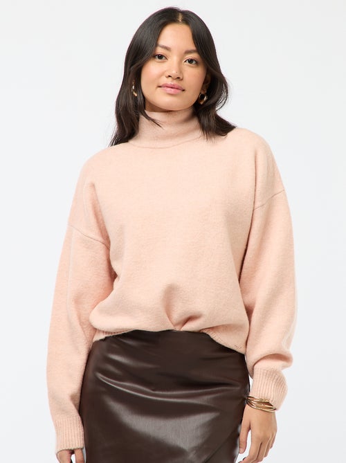 Pull doux avec fente bijou au dos - Kiabi