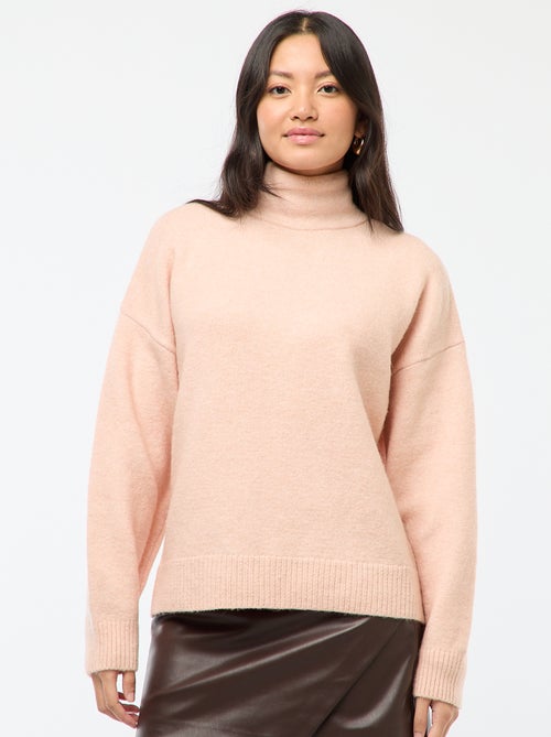 Pull doux avec fente bijou au dos - Kiabi