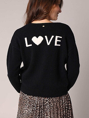 Pull doux avec message LOVE 'Deeluxe'