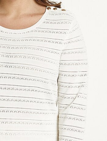 Pull doux col rond manches longues - afibel