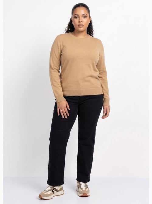 Pull doux col rond manches longues - afibel - Kiabi Pull doux col rond manches longues - afibel - Kiabi