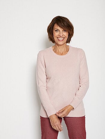 Pull doux col rond manches longues - Afibel