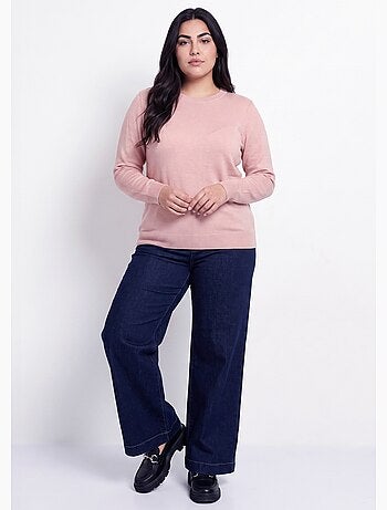 Pull doux col rond manches longues - afibel