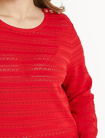 Pull doux col rond manches longues - afibel
