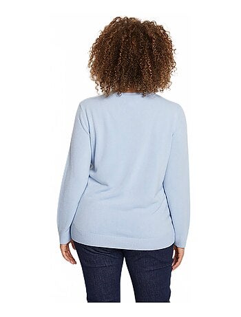 Pull doux col rond manches longues