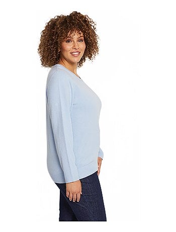 Pull doux col rond manches longues