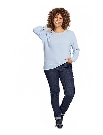 Pull doux col rond manches longues