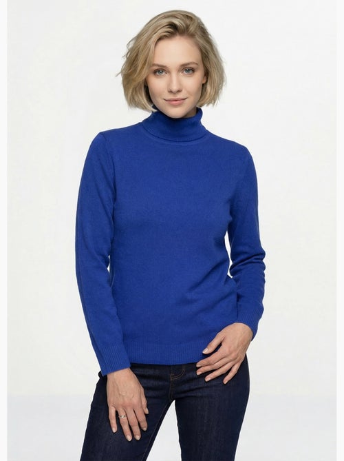 Pull doux col roulé manches longues - Afibel - Kiabi