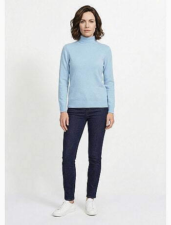 Pull doux col roulé manches longues - Afibel