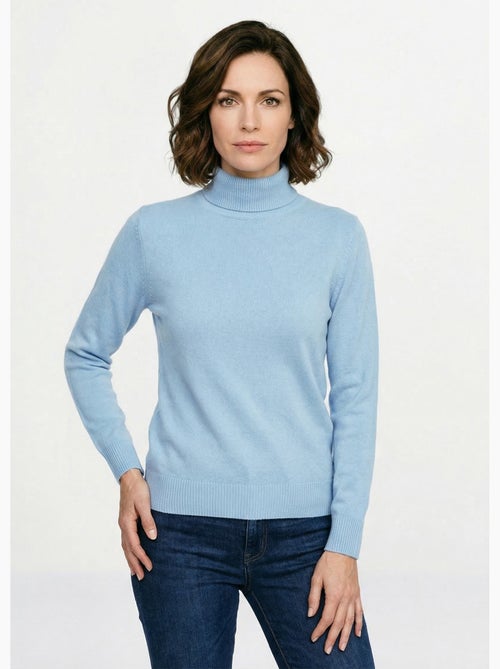 Pull doux col roulé manches longues - Afibel - Kiabi