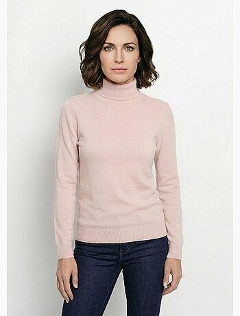 Pull doux col roulé manches longues - Afibel