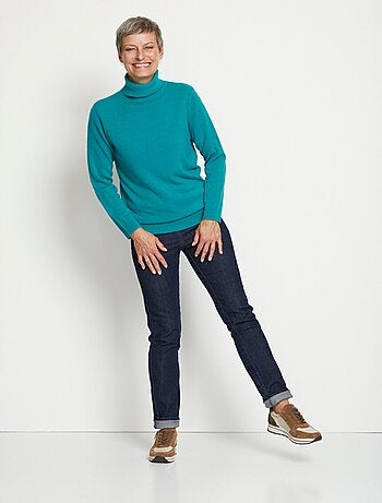 Pull doux col roulé manches longues - Afibel