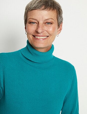 Pull doux col roulé manches longues - Afibel