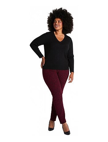 Pull doux col V manches longues