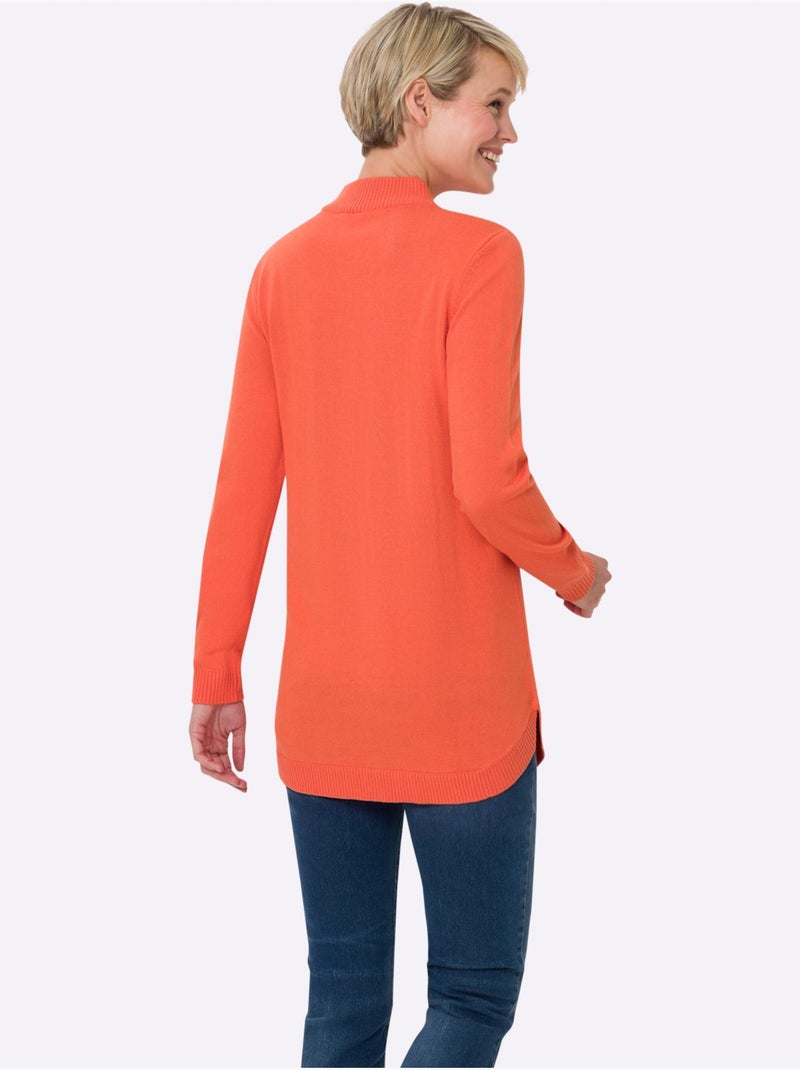 Pull Doux Comme Du Cachemire - Taille Standard - Moda Vilona Orange - Kiabi