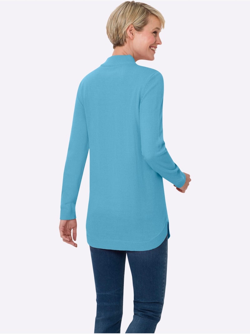 Pull Doux Comme Du Cachemire - Taille Standard - Moda Vilona Vert d'eau - Kiabi