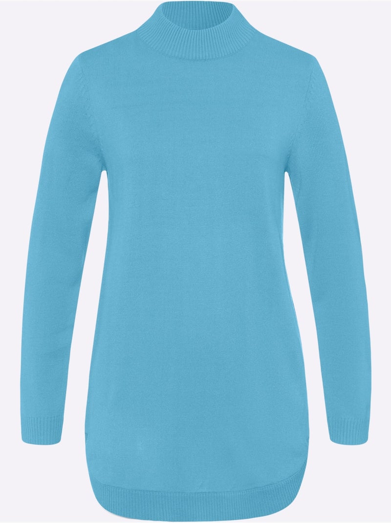 Pull Doux Comme Du Cachemire - Taille Standard - Moda Vilona Vert d'eau - Kiabi
