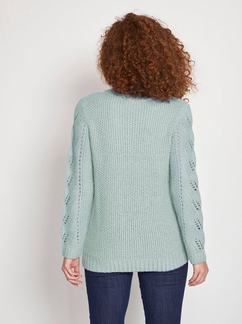 Pull doux en maille fantaisie - Afibel - Kiabi