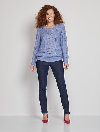 Pull doux en maille fantaisie - Afibel