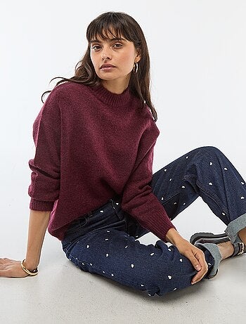 Pull doux en mohair et laine