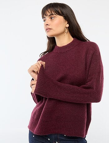 Pull doux en mohair et laine