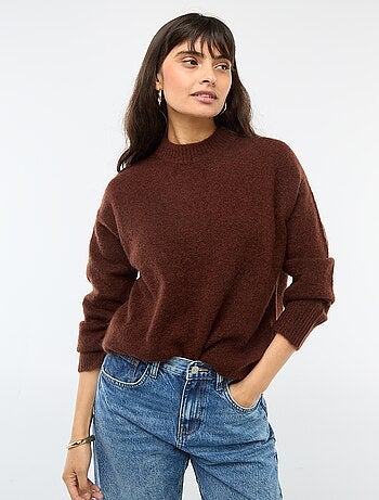 Pull doux en mohair et laine
