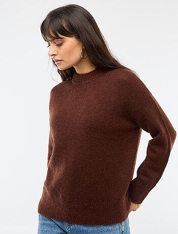 Pull doux en mohair et laine