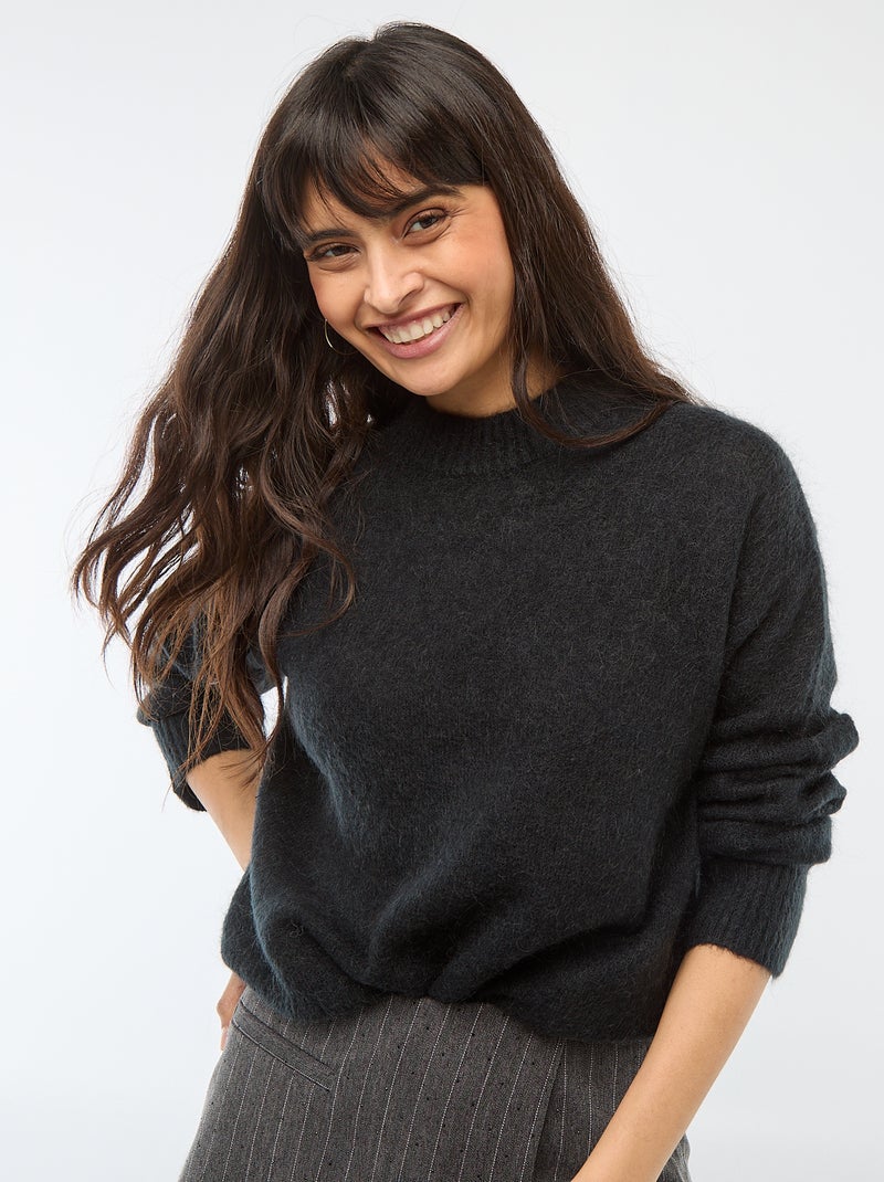 Pull doux en mohair et laine