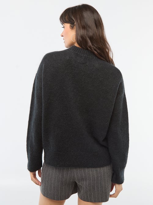 Pull doux en mohair et laine - Kiabi