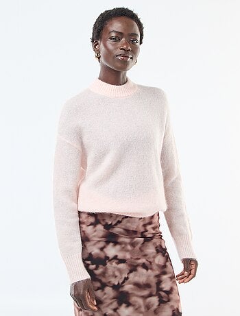 Pull doux en mohair et laine