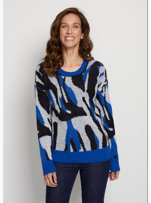 Pull doux jacquard maille poilue - Afibel - Kiabi Pull doux jacquard maille poilue - Afibel - Kiabi