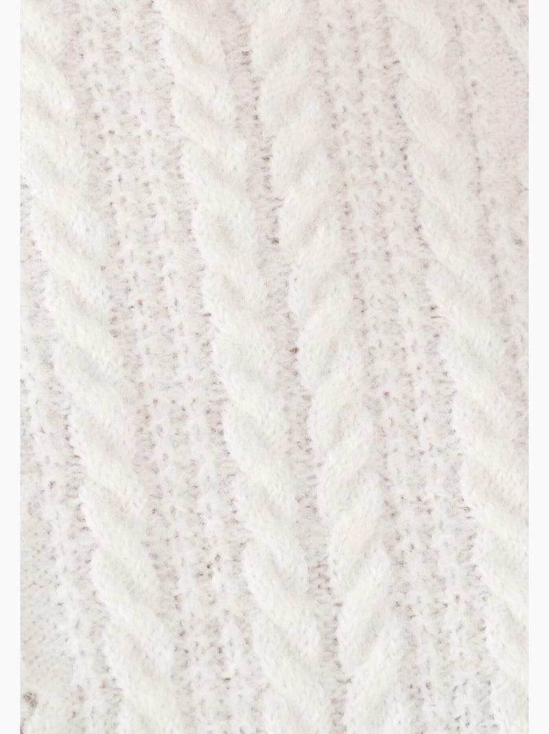 Pull doux jeu de maille Thermolactyl - Damart Blanc - Kiabi