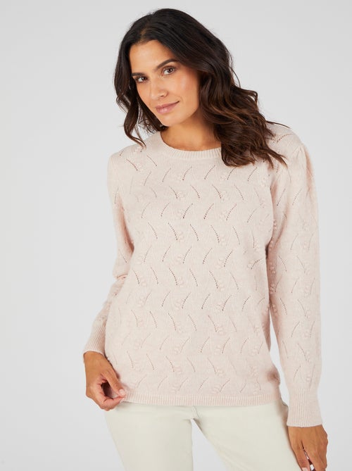 Pull doux jeu de maille Thermolactyl - Damart - Kiabi