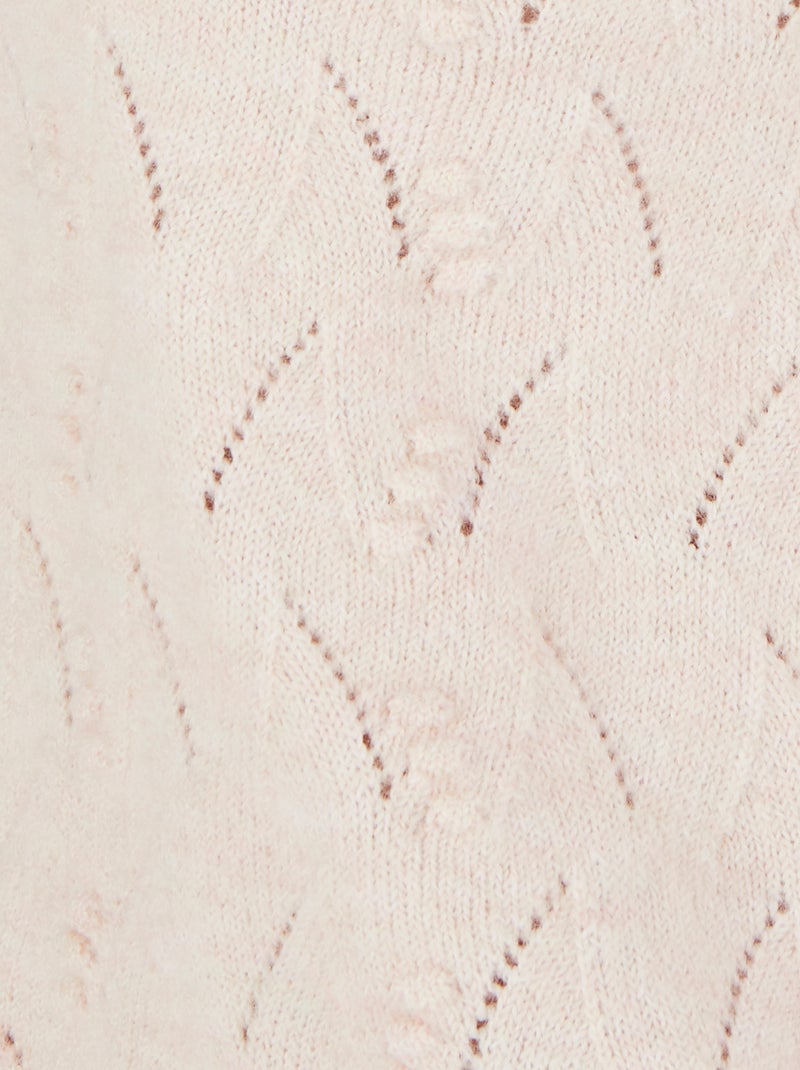 Pull doux jeu de maille Thermolactyl - Damart Rose - Kiabi