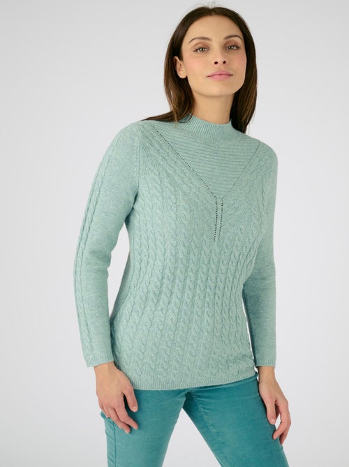 Pull doux jeu de maille Thermolactyl - Damart - Kiabi