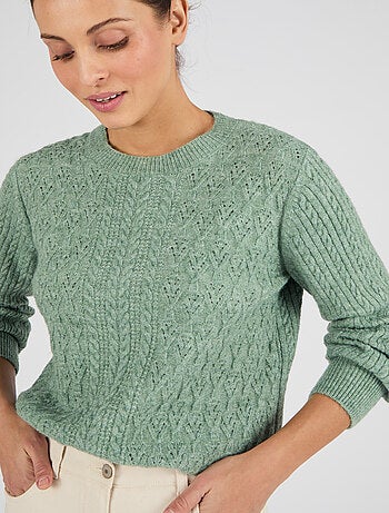 Pull doux jeu de maille Thermolactyl - Damart