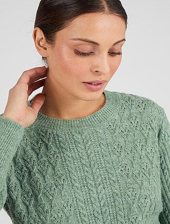 Pull doux jeu de maille Thermolactyl - Damart