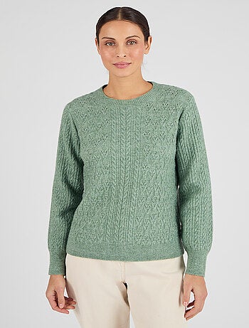 Pull doux jeu de maille Thermolactyl - Damart