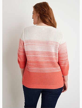 Pull doux manches 3/4 coton