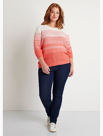 Pull doux manches 3/4 coton