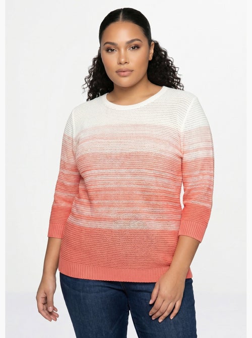 Pull doux manches 3/4 coton - Afibel - Kiabi