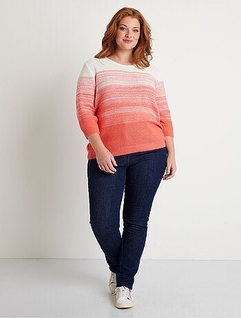 Pull doux manches 3/4 coton
