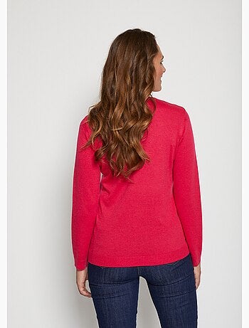 Pull doux strass col montant - Afibel